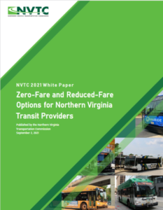 Cover Page Of NVTC's 2021 White Paper On Zero And Reduced Fare Options